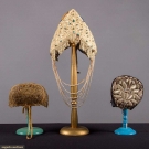 3 REGIONAL FESTIVAL BONNETS, 19TH C