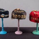 3 MEN'S EMBROIDERED SMOKING CAPS
