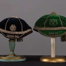 4 BOY'S VELVET BOARDING SCHOOL CAPS, 1889-1912