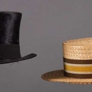 TOP HAT, 1908 &amp; BOATER HAT, c. 1930