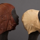 2 LADIES' AVIATOR HELMETS, 1920-1940