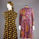 TWO PRINTED TRIGERE DRESSES, 1960-1970