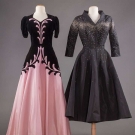 TWO DESIGNER EVENING DRESSES, LATE 1940s