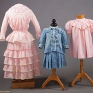 1 BOY'S &amp; 2 GIRL'S DRESSES, 1880-1900