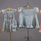 4 TODDLERS' CALICO DRESSES, MID 19TH C