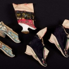 2 PAIR SHOES FOR BOUND FEET, CHINA, 19TH C