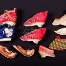 2 PAIR &amp; 6 SINGLE SHOES FOR BOUND FEET, CHINA