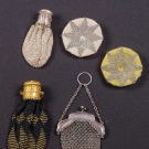 5 METAL COIN PURSES, 1890-1910