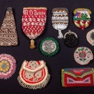 11 SMALL BEADED BAGS/COIN PURSES, 1840-1900