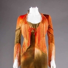 HIPPIE TIE-DYE DRESS &amp; JACKET, c. 1965