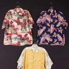 2 MENS HAWAIIAN SHIRTS, 1940s-50s