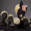 WEDDING CORONETS  &amp; CLOTH CORSAGES, EARLY 20th C.
