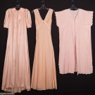 NIGHTGOWN W/ MATCHING ROBE, 1930s