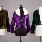 3 SILK VELVET EVENING JACKETS, 1930s