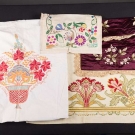 LOT OF EMBROIDERED TEXTILES, 18th &amp; 19th C.