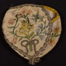 LADIES EMBROIDERED BAG, EARLY 18th C.