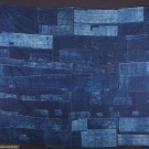 TWO INDIGO BORO PATCHWORK CLOTHS, JAPAN, LATE 19th C.