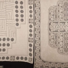2 LINEN TABLECLOTHS, ART DECO, EARLY 20TH C.