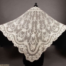 BRUSSELS LACE WEDDING VEIL, LATE 19TH C