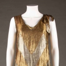 SILVER &amp; GOLD LAME ART DECO DRESS, 1920s
