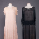 TWO BEADED EVENING DRESSES, EARLY 1920s