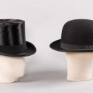 BOWLER &amp; TOP HAT WITH ORIGINAL BOXES, EARLY 20TH C