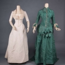 TWO LADIES DAY DRESSES, 1870-1880