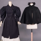 TWO LADIES WOOL OUTER GARMENTS, MID 1890s