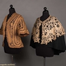 ONE BROWN LACE JACKET &amp; ONE CAPELET, c. 1908