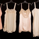 FOUR SILK LINGERIE PIECES, 1920-1940