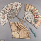 THREE PRINTED HAND FANS, 1820-1860