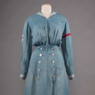 NAUTICAL BLUE CHAMBRAY DRESS, c. 1910