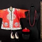 GARMENTS, MANDARIN NECKLACE &amp; EMBROIDERED PANEL, CHINA