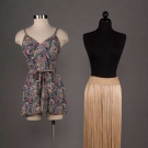 PLAYSUIT &amp; FRINGED BEACH SKIRT, 1940s