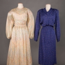 ONE HALSTON &amp; ONE JEAN MUIR MAXI-DRESS, 1979