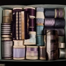 GROUP OF PLUM &amp; BLUE RIBBONS, EARLY-MID 20TH C