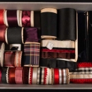 GROUP OF RIBBONS IN BLACK &amp;/OR RED, EARLY 20TH C