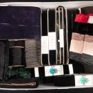 GROUP OF BLACK VELVET RIBBONS, 1900-1930