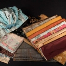 GROUP OF SILK FABRIC REMNANTS, 18TH &amp; 19TH C