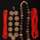 FOUR NECKLACES, AFRICA, 20TH C