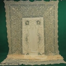 LINEN &amp; LACE TABLECLOTH, c. 1920