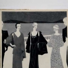 HARRIET MESEROLE FASHION ILLUSTRATION c. 1930