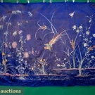 CHINESE EMBROIDERED SILK PANEL, c. 1900