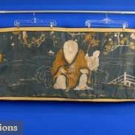 CHINESE EMBROIDERED SILK PANEL, 19th C