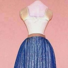 QUILTED SILK WINTER PETTICOAT, 1840s