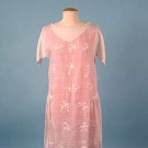 EMBROIDERED WHITE SUMMER DRESS, MID 1920s