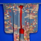 2 JAPANESE SILK KIMONO, c. 1940