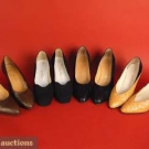 4 PAIR EMERAUDE, PARIS, PUMPS, LATE 20th C