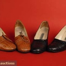 2 PAIR SUZANNE ANCEL PARIS PUMPS, MID 20th C