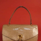 HERMES ALLIGATOR HANDBAG, LATE 20th C